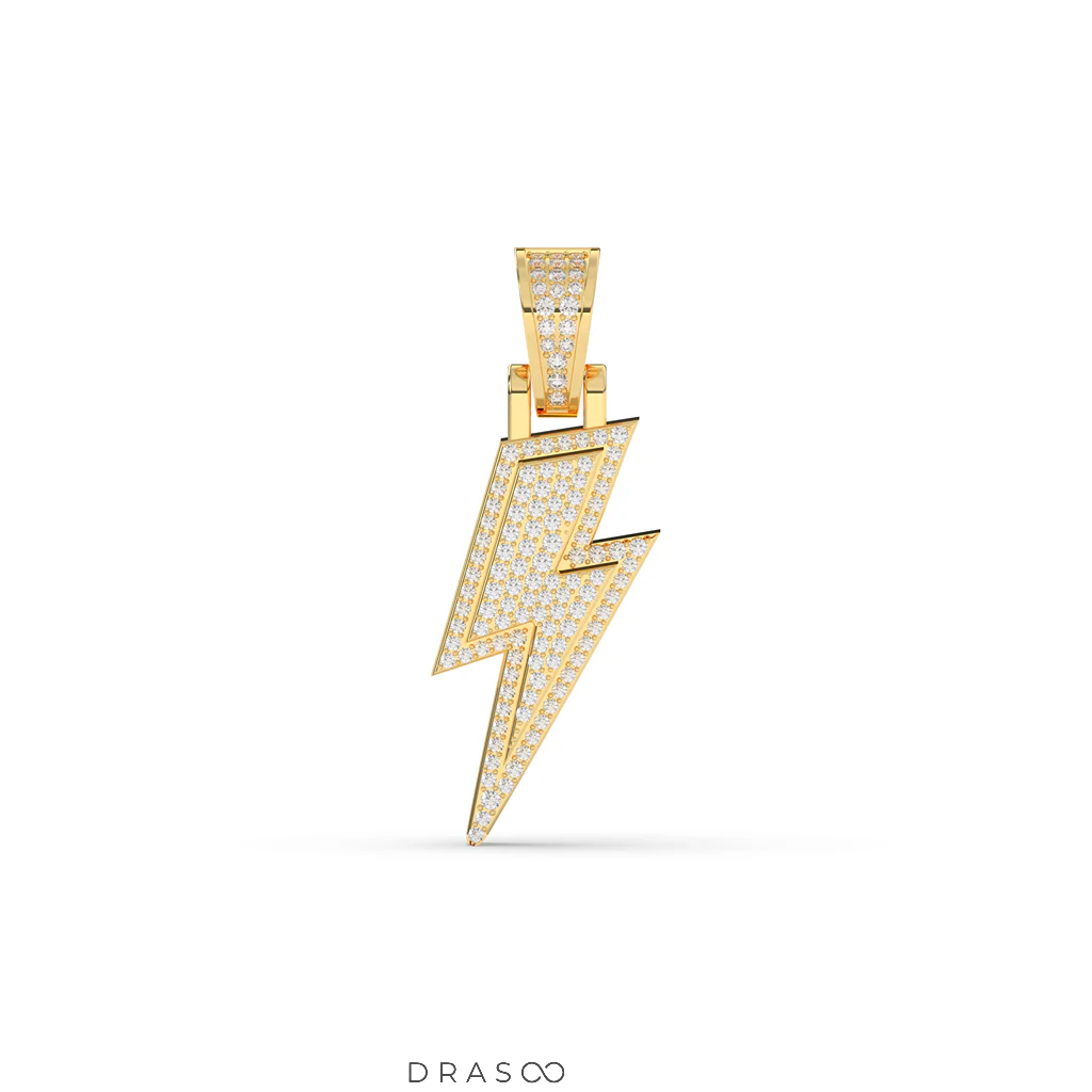 ROUND DIAMOND ICED OUT HIP HOP PENDANT