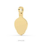 BAGUETTE AND ROUND DIAMOND ICED OUT HIP HOP PENDANT