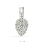BAGUETTE AND ROUND DIAMOND ICED OUT HIP HOP PENDANT