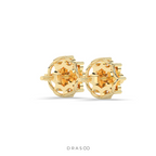 RADIANT FLOWER SHAPE DIAMOND STUDS
