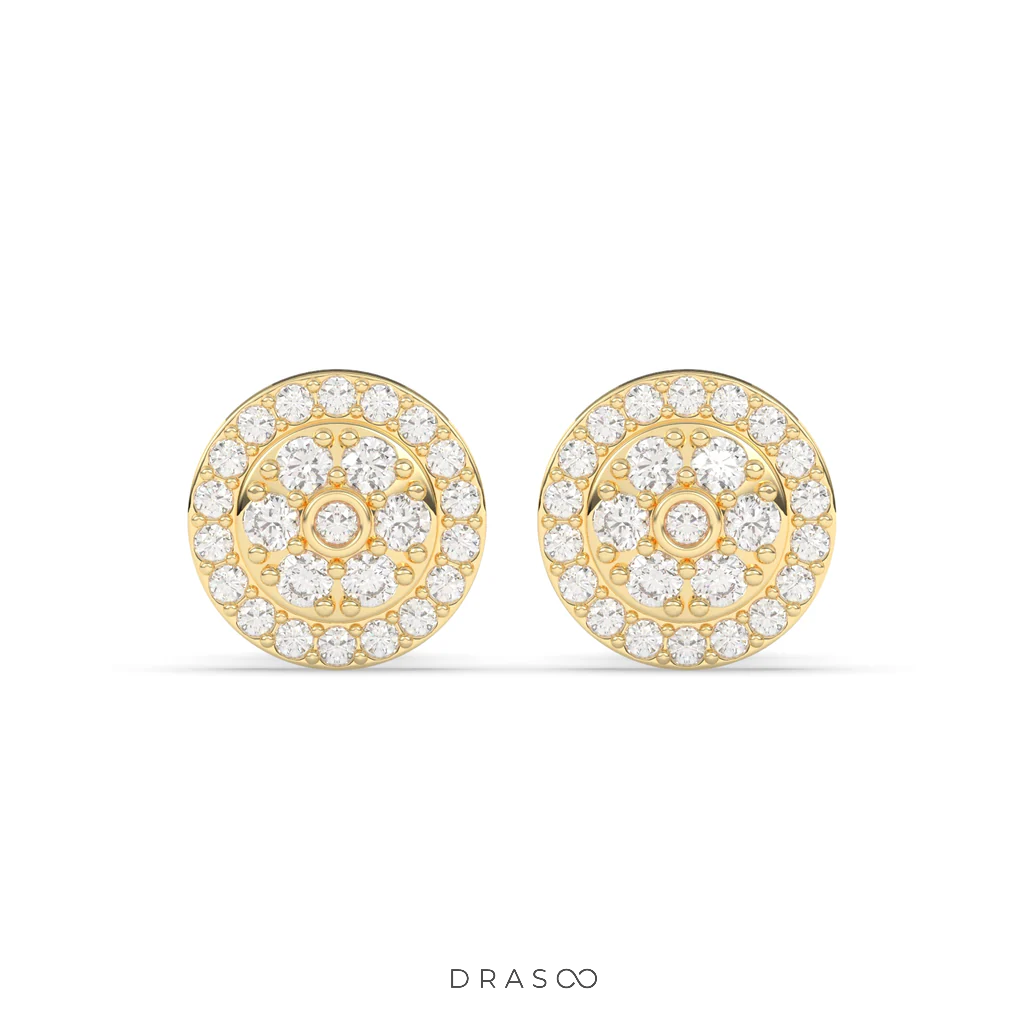 ROYAL GLOW CIRCLE EAR STUDS
