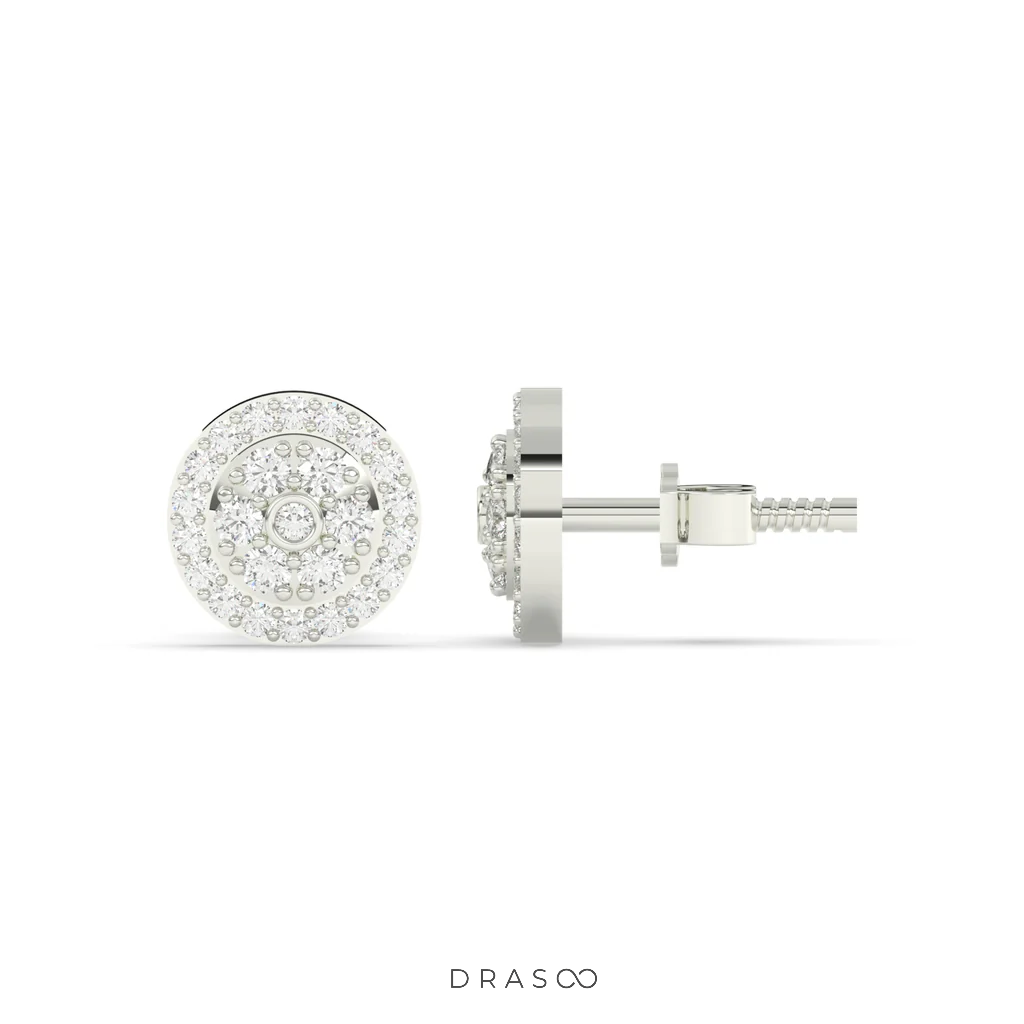 ROYAL GLOW CIRCLE EAR STUDS
