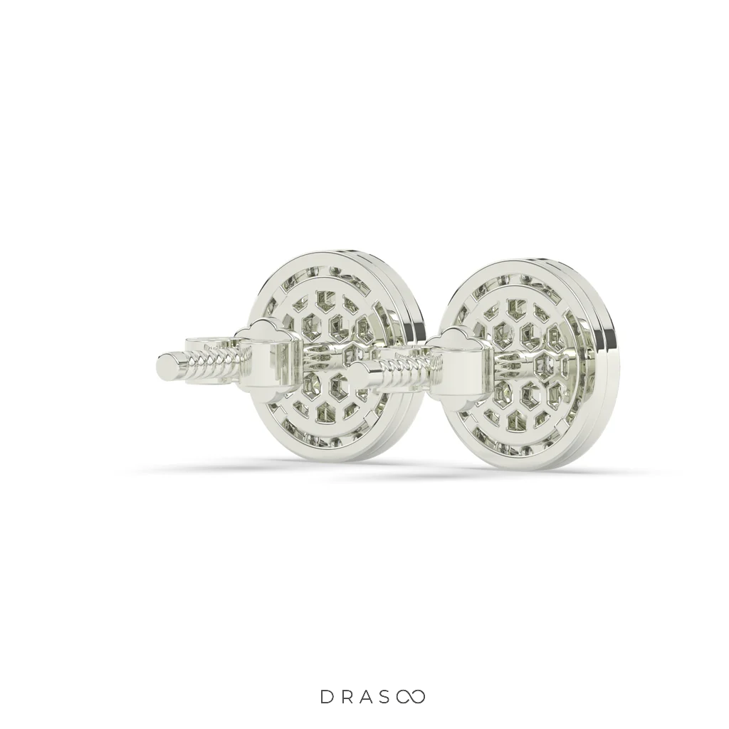 ROYAL GLOW CIRCLE EAR STUDS