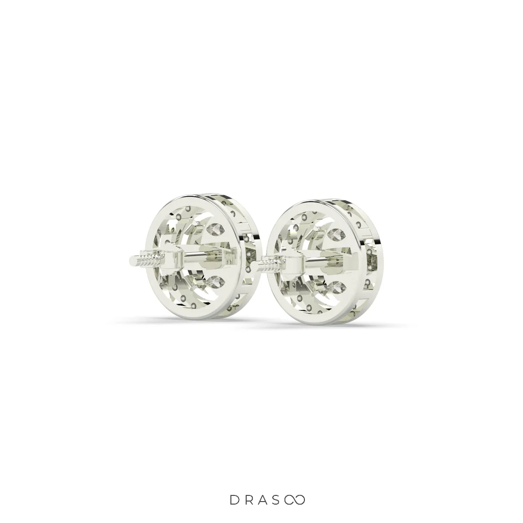 ROYAL GLOW CIRCLE EAR STUDS