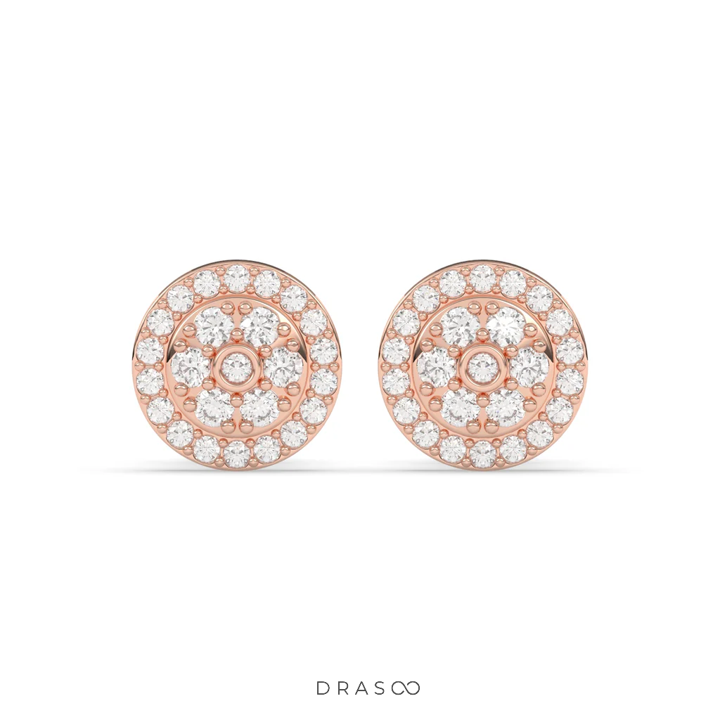 ROYAL GLOW CIRCLE EAR STUDS