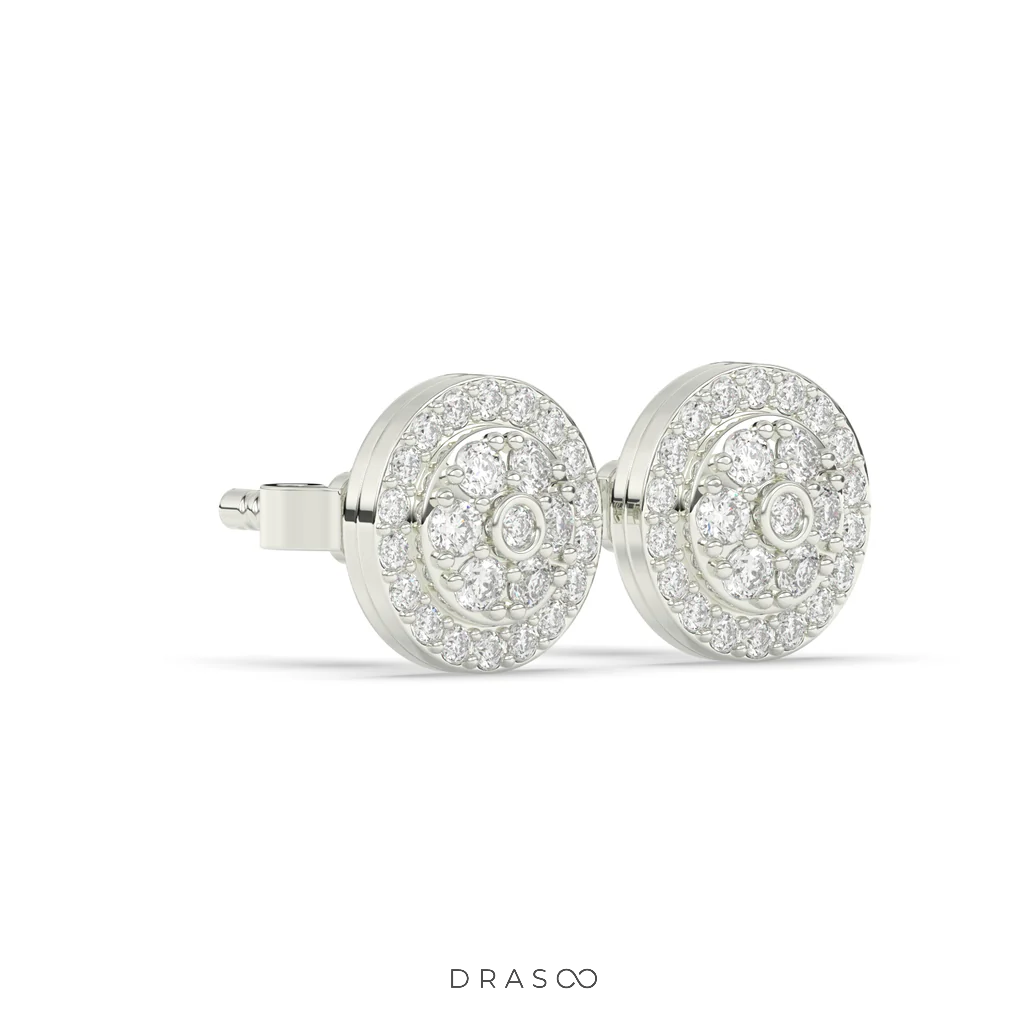 ROYAL GLOW CIRCLE EAR STUDS