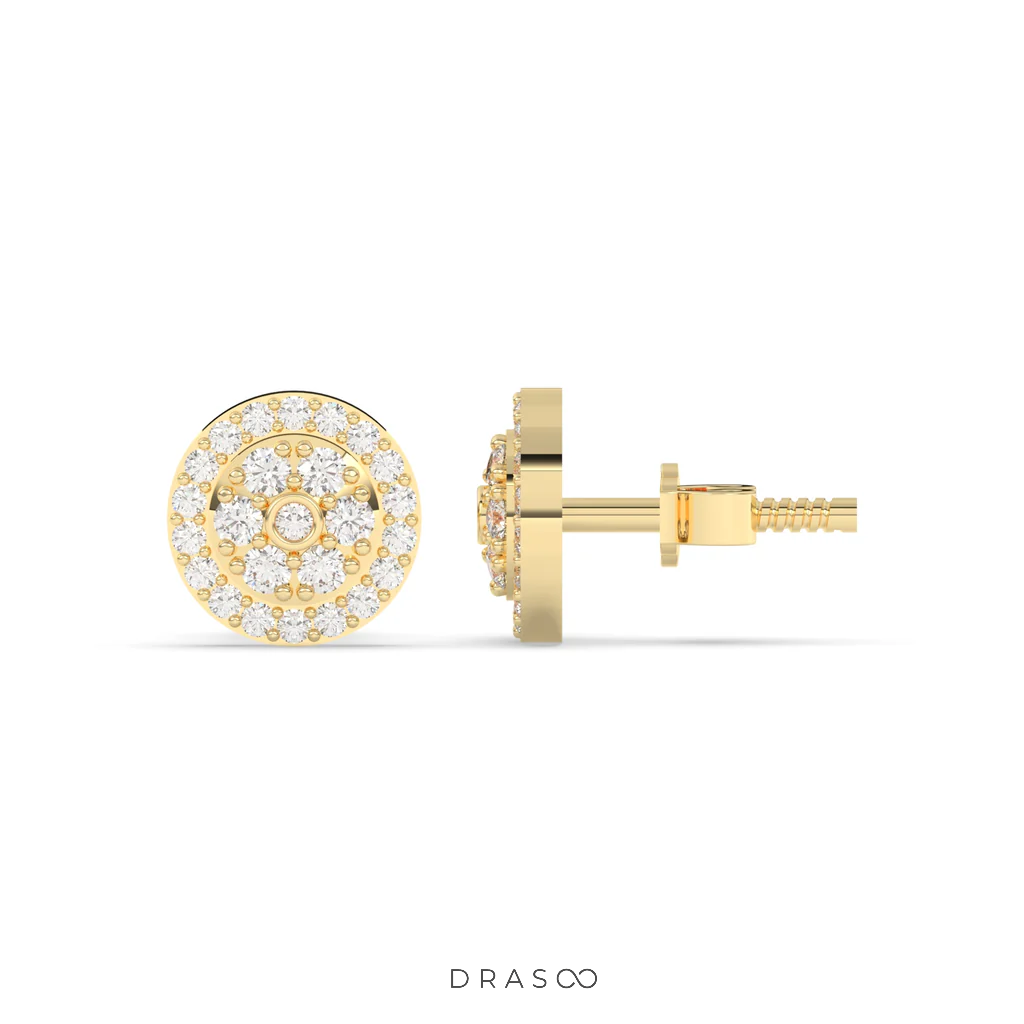 ROYAL GLOW CIRCLE EAR STUDS