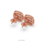 BLOOM PATTERN DIAMOND EAR STUDS