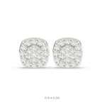BLOOM PATTERN DIAMOND EAR STUDS