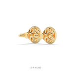 PETAL SHINE DIAMOND STUD EARRINGS