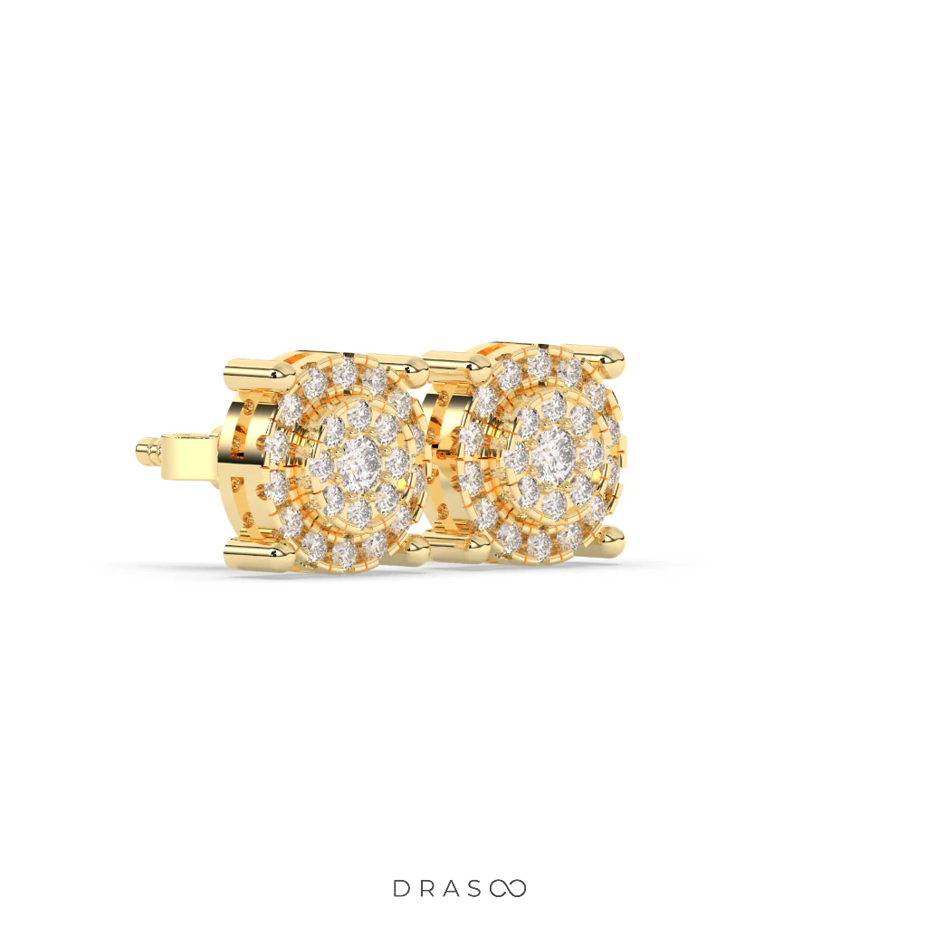 4 DOT FLORAL STUD EARRINGS