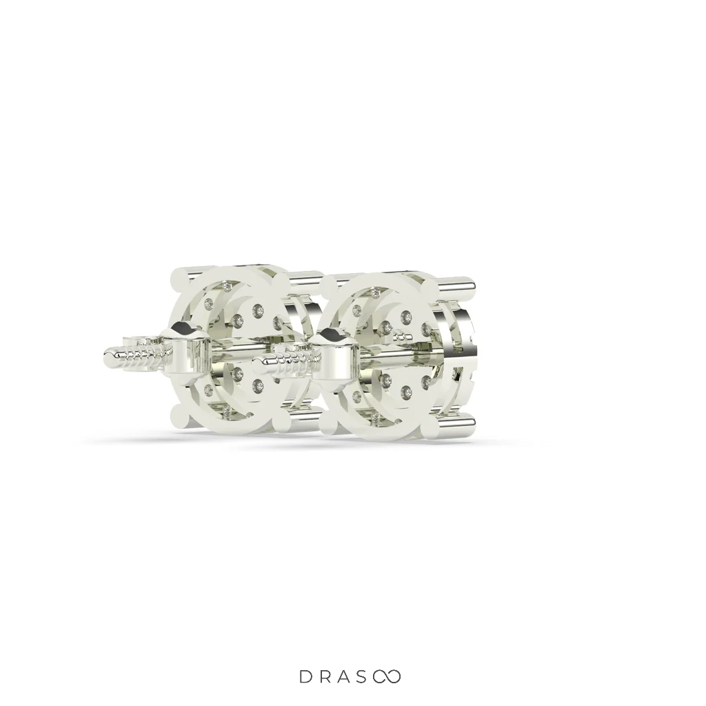 4 DOT FLORAL STUD EARRINGS
