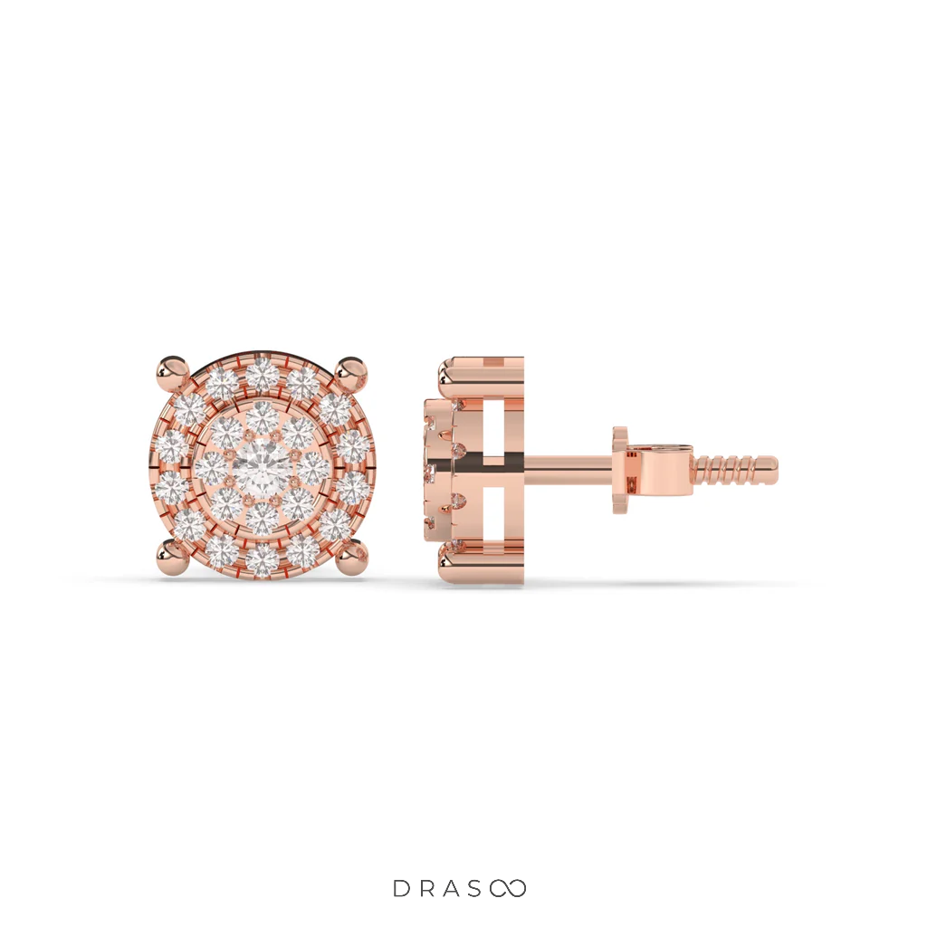 4 DOT FLORAL STUD EARRINGS