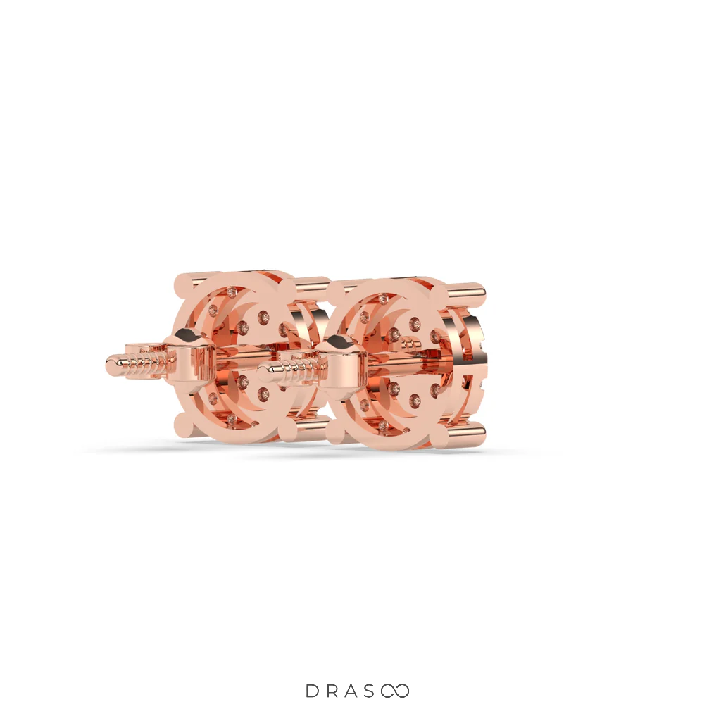 4 DOT FLORAL STUD EARRINGS