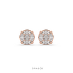 MARQUISE CLUSTER DIAMOND STUD EARRINGS