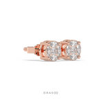 MARQUISE CLUSTER DIAMOND STUD EARRINGS