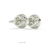 CLASSIC CLUSTER ROUND STUD EARRINGS