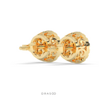 CLASSIC CLUSTER ROUND STUD EARRINGS