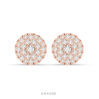 CLASSIC CLUSTER ROUND STUD EARRINGS