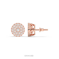 CLASSIC CLUSTER ROUND STUD EARRINGS