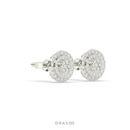 GOLDEN RADIANCE DIAMOND STUD EARRINGS