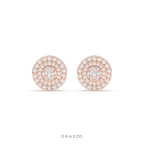 GOLDEN RADIANCE DIAMOND STUD EARRINGS