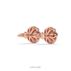 GOLDEN RADIANCE DIAMOND STUD EARRINGS