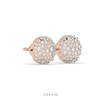 DIAMOND DOME STUD EARRINGS BOLD
