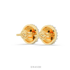 DIAMOND DOME STUD EARRINGS BOLD