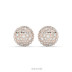 DIAMOND DOME STUD EARRINGS BOLD