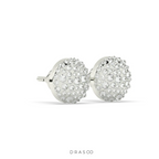 DIAMOND DOME STUD EARRINGS BOLD