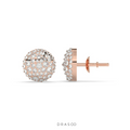 DIAMOND DOME STUD EARRINGS BOLD