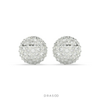 DIAMOND DOME STUD EARRINGS BOLD