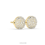 DIAMOND DOME STUD EARRINGS BOLD