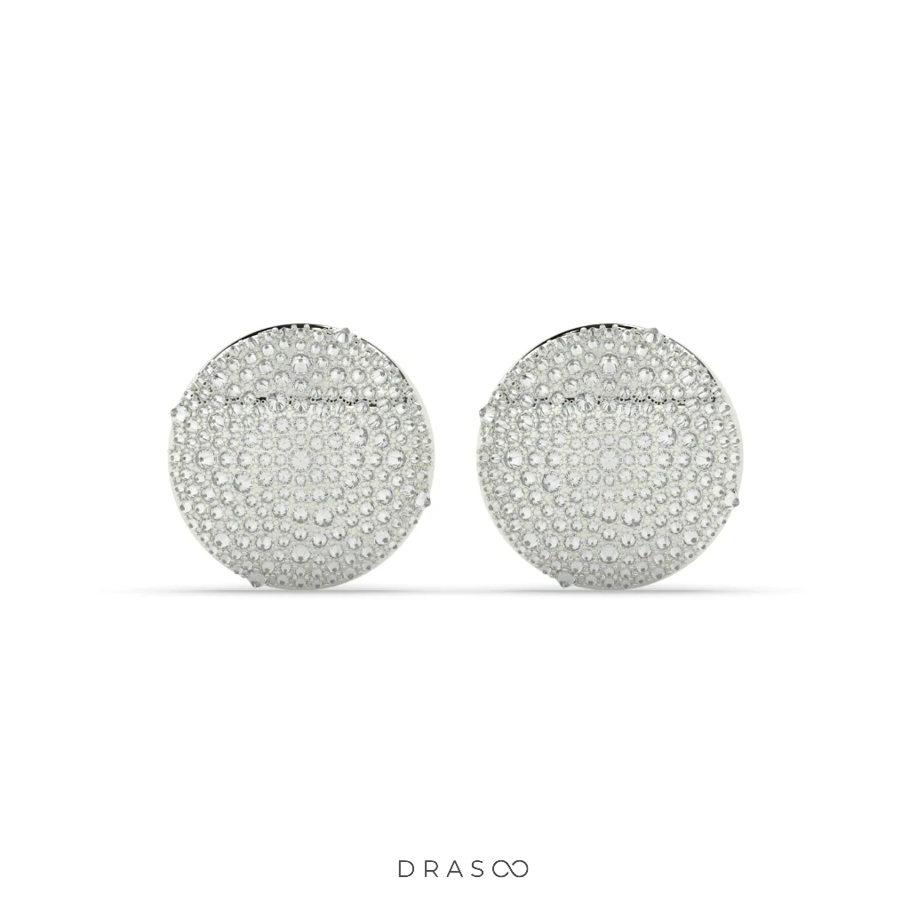 DIAMOND TEXTURE SHINE EAR BUTTONS