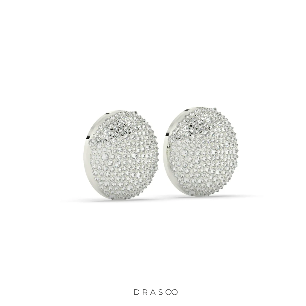 DIAMOND TEXTURE SHINE EAR BUTTONS