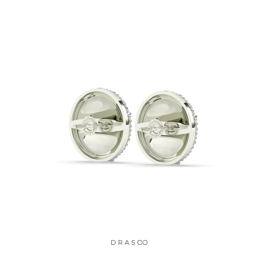 DIAMOND TEXTURE SHINE EAR BUTTONS