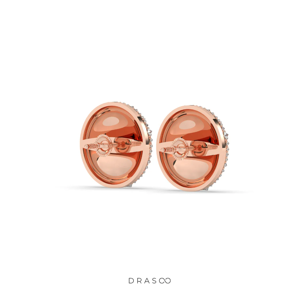 DIAMOND TEXTURE SHINE EAR BUTTONS