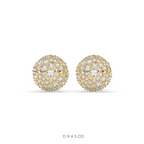 LUXURY SPARKLE DIAMOND BUTTON STUDS