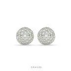 LUXURY SPARKLE DIAMOND BUTTON STUDS