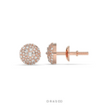 LUXURY SPARKLE DIAMOND BUTTON STUDS