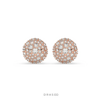LUXURY SPARKLE DIAMOND BUTTON STUDS