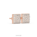 SQUARE PAVÉ DIAMOND STUD EARRINGS