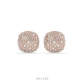 ROUND CLUSTER STONE STUD EARRINGS