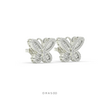 BUTTERFLY SHIMMER DIAMOND STUD EARRINGS