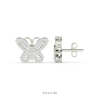 BUTTERFLY SHIMMER DIAMOND STUD EARRINGS