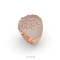 LUNAR GOLD DIAMOND STATEMENT RING