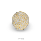 LUNAR GOLD DIAMOND STATEMENT RING