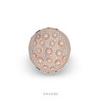 LUNAR GOLD DIAMOND STATEMENT RING
