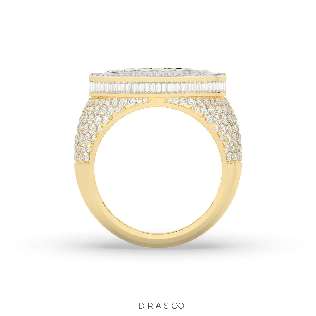 ALLAH SCRIPT FAITH DIAMOND RING